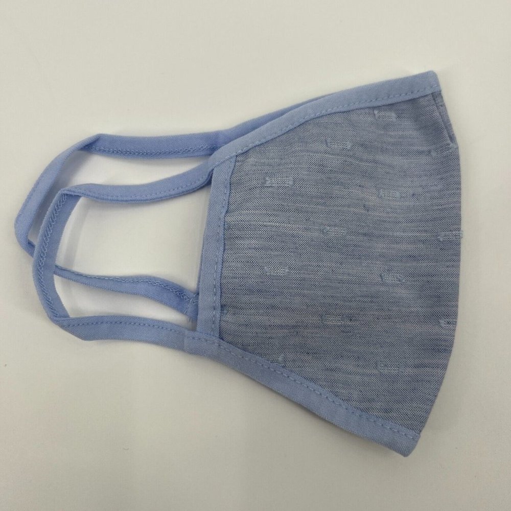 Tuckernuck Chambray Swiss Dot Civilian Face Mask Fabric Facial Covering Reusable